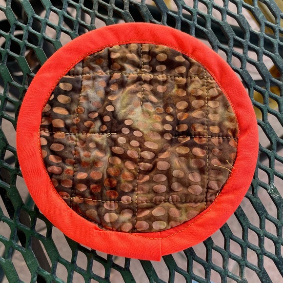 🦞3/$30🦞 Handmade | Halloween Fall Pumpkin Embroidered Pot Holders Hot Pads | 3pc - Picture 5 of 9